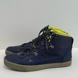 Puma Tipton Lux Medieval Men’s Blue Leather Mid-Top Sneakers -10